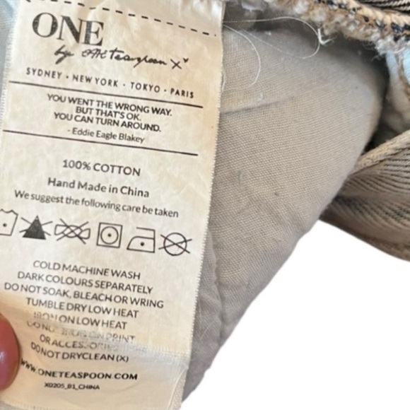One by One Teaspoon Awesome Baggies Distressed Jeans Light Wash Size 28 - Picture 15 of 16
